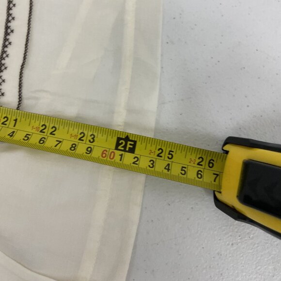 Zara Womens Top Vest M Medium Off White Embroidered Floral boho 4786/003 NWT - Picture 15 of 16